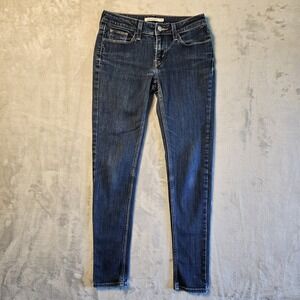 Levi's Jeans Womens Super Skinny Size 27 Blue Denim Pants 27x30